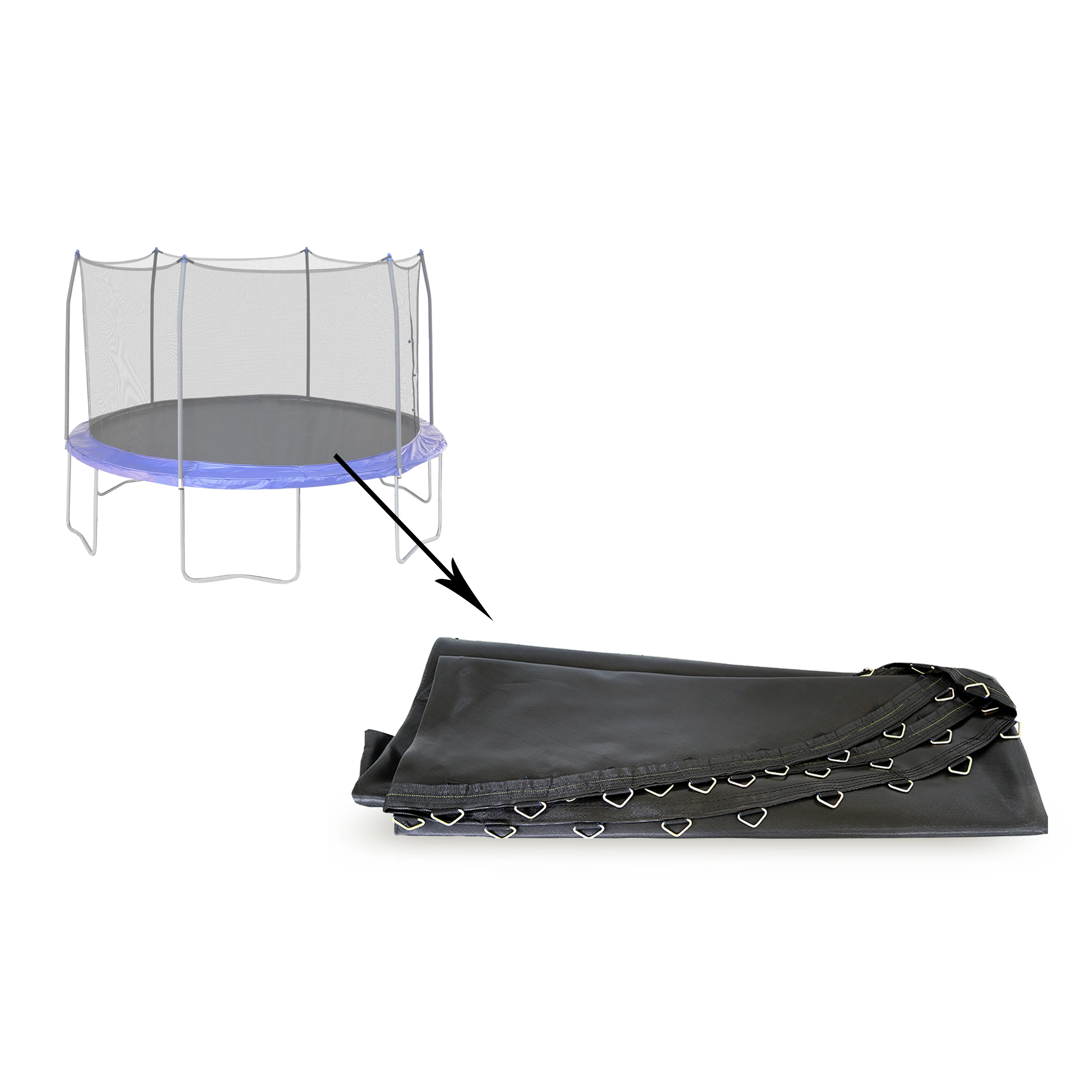 13' Round Jump Mat w/72 V-Rings - Image 2