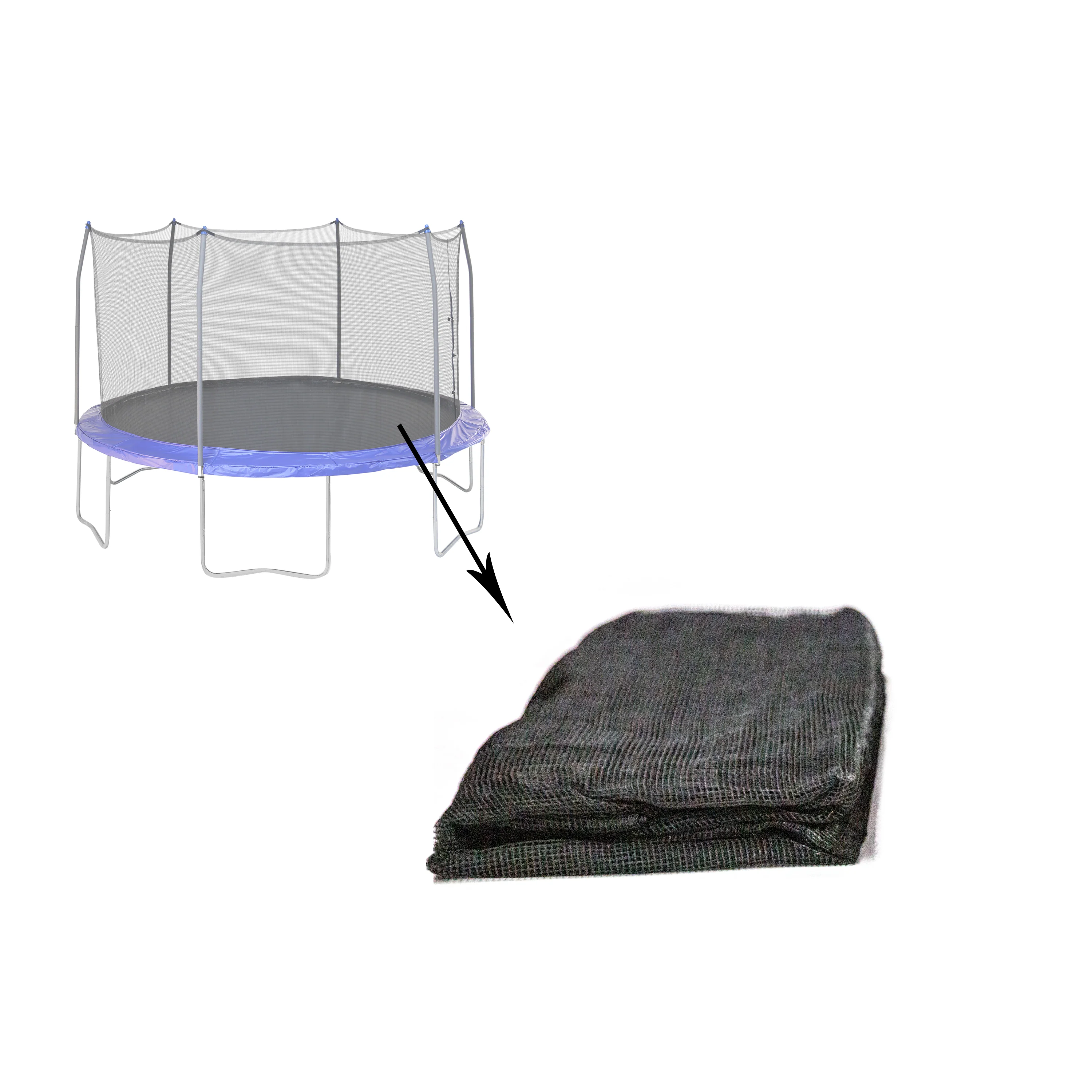 14' Round Enclosure Net for 72-V-rings - Image 2