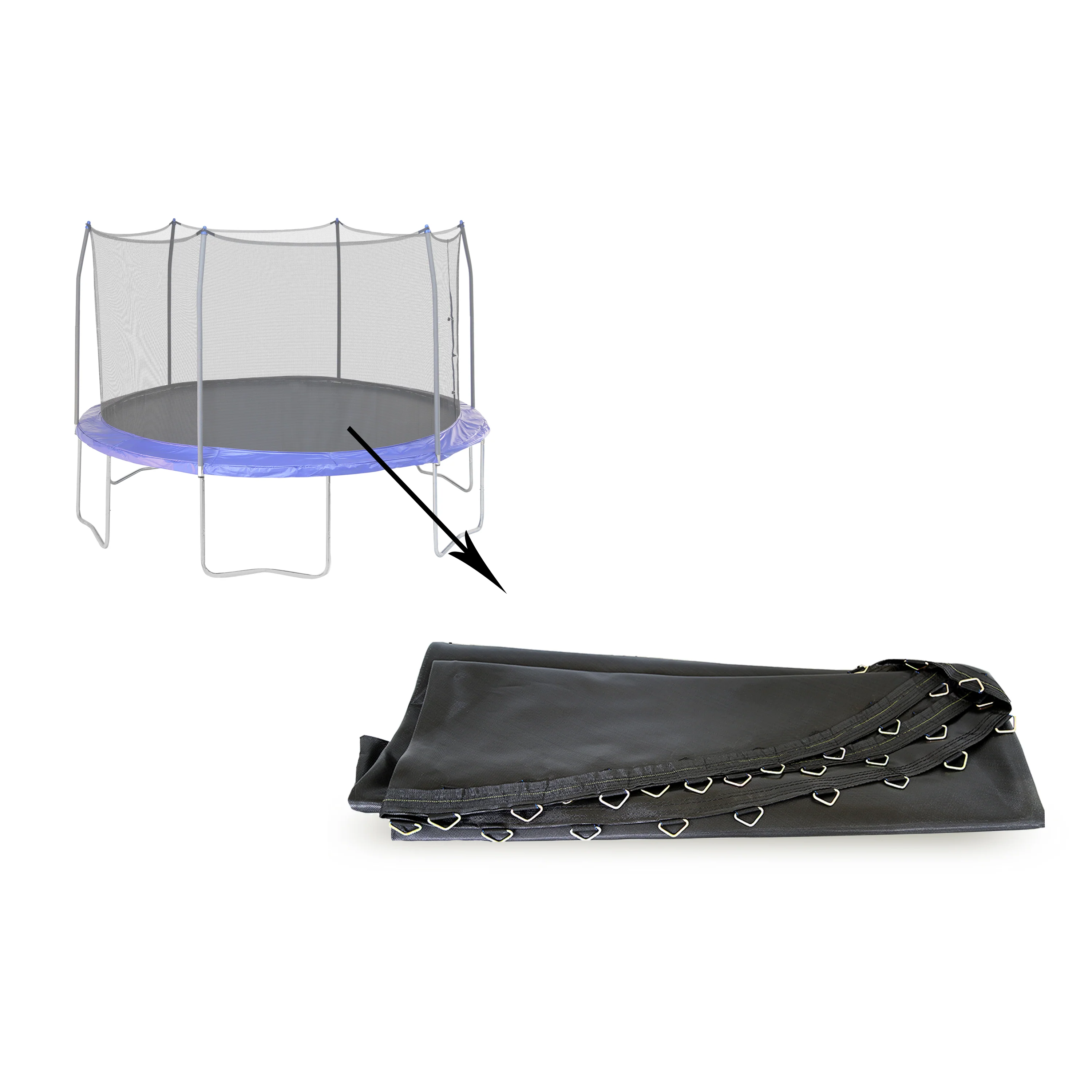 14 Ft. Round Jumping Mat w/ 72 V-Rings - Image 3