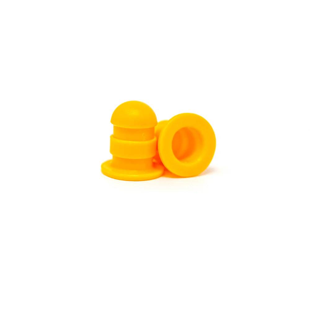 Mini Pole Cap - Yellow - Qty 2 - Image 2