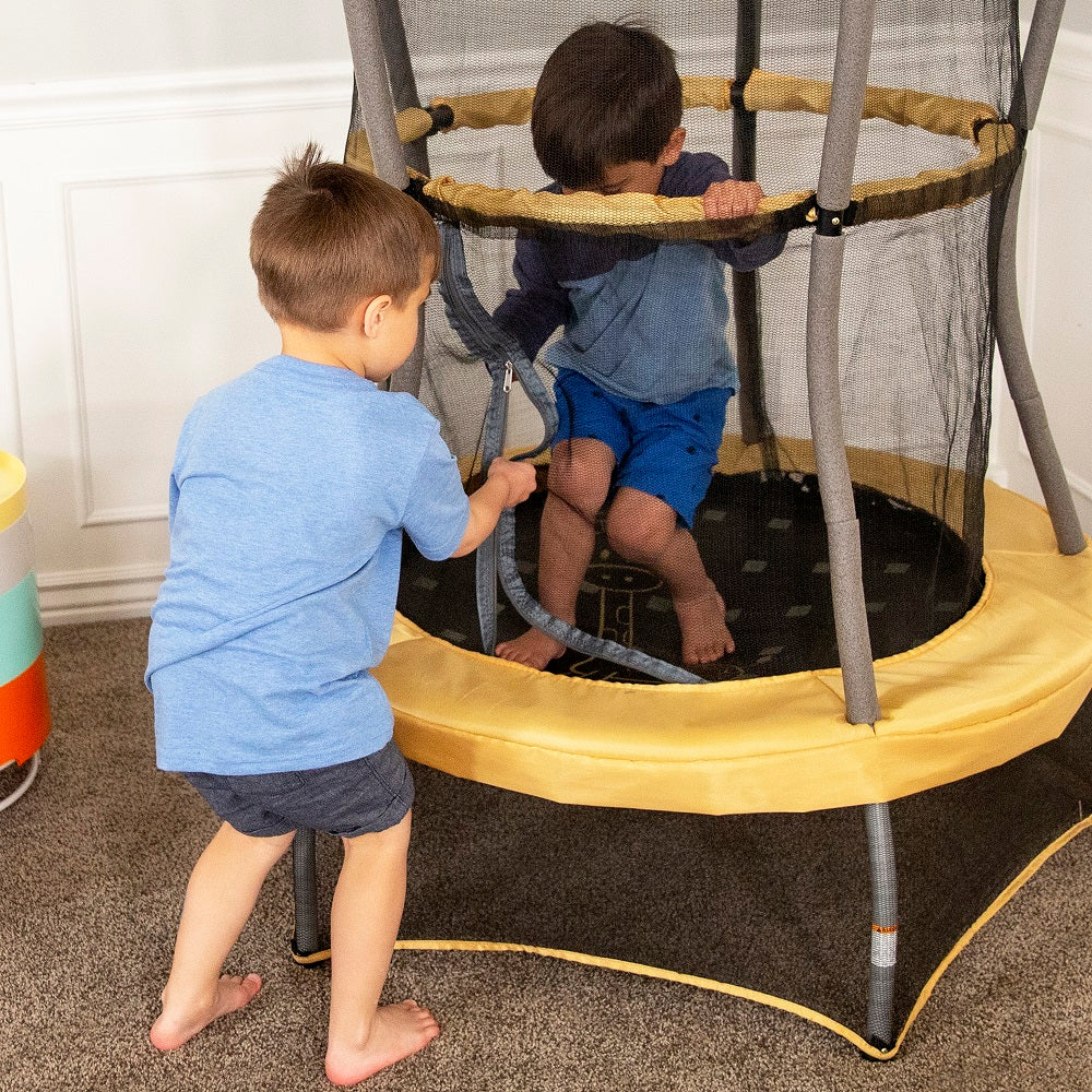 40" Round Safari Explorer Mini Trampoline with Enclosure - Image 8