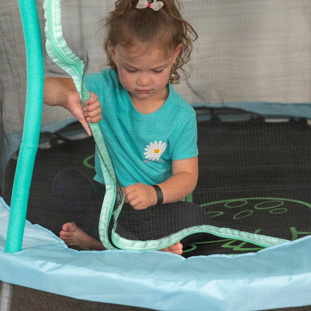 55" Stomping Bronto Mini Trampoline with Enclosure and Sound - Image 8