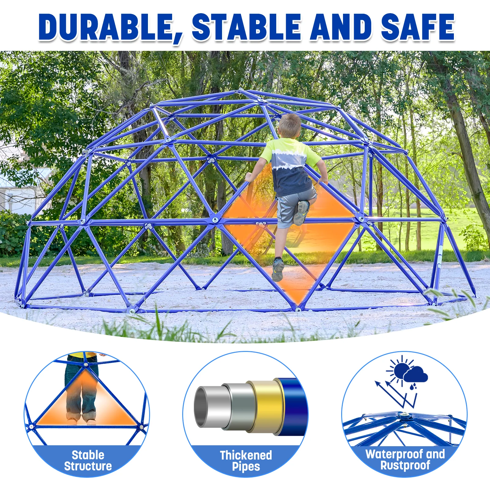 ActivPlay 9' Geo Dome Climber - Image 7