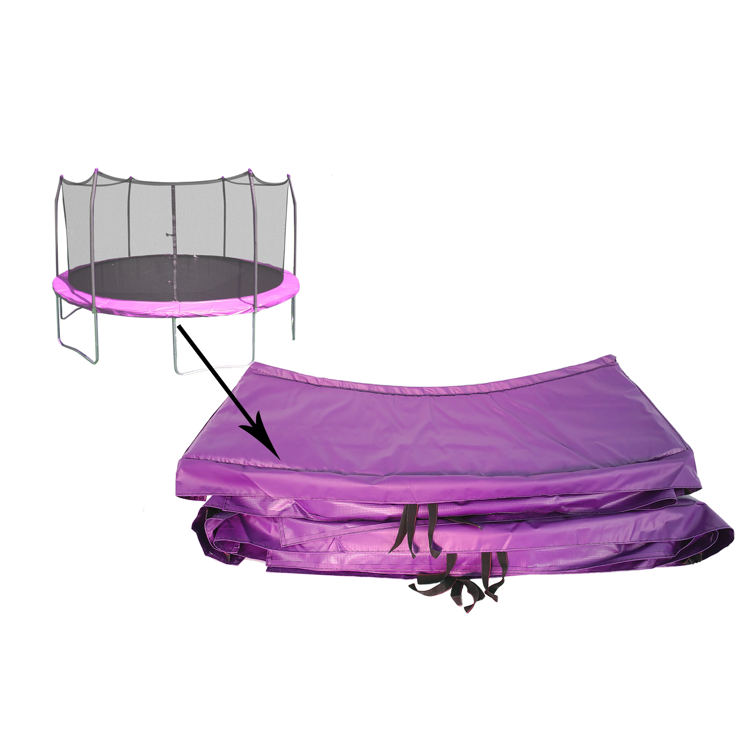 10' Round Spring Pad - Purple