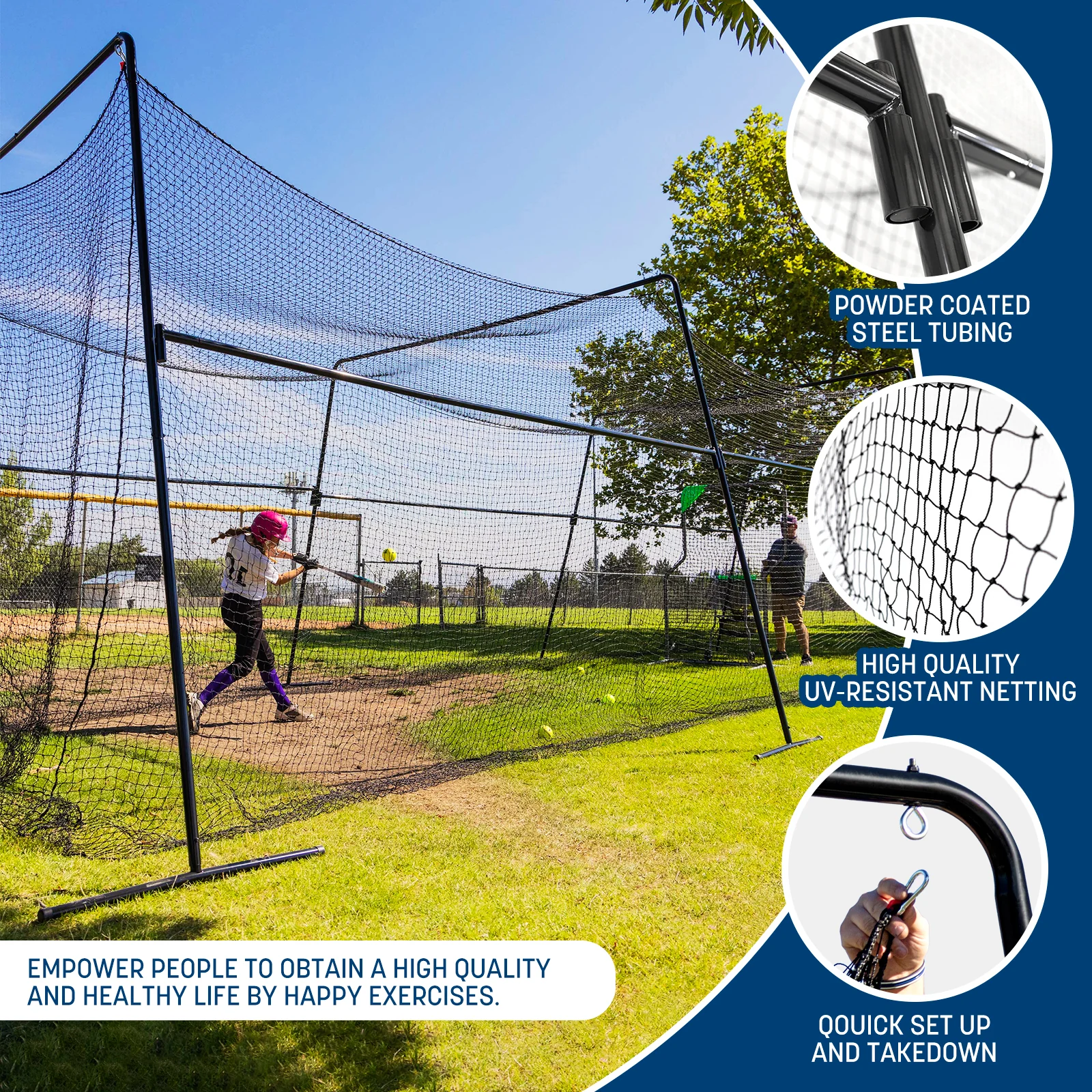 Skywalker Sports Competitive Series Batting Cage - Image 9