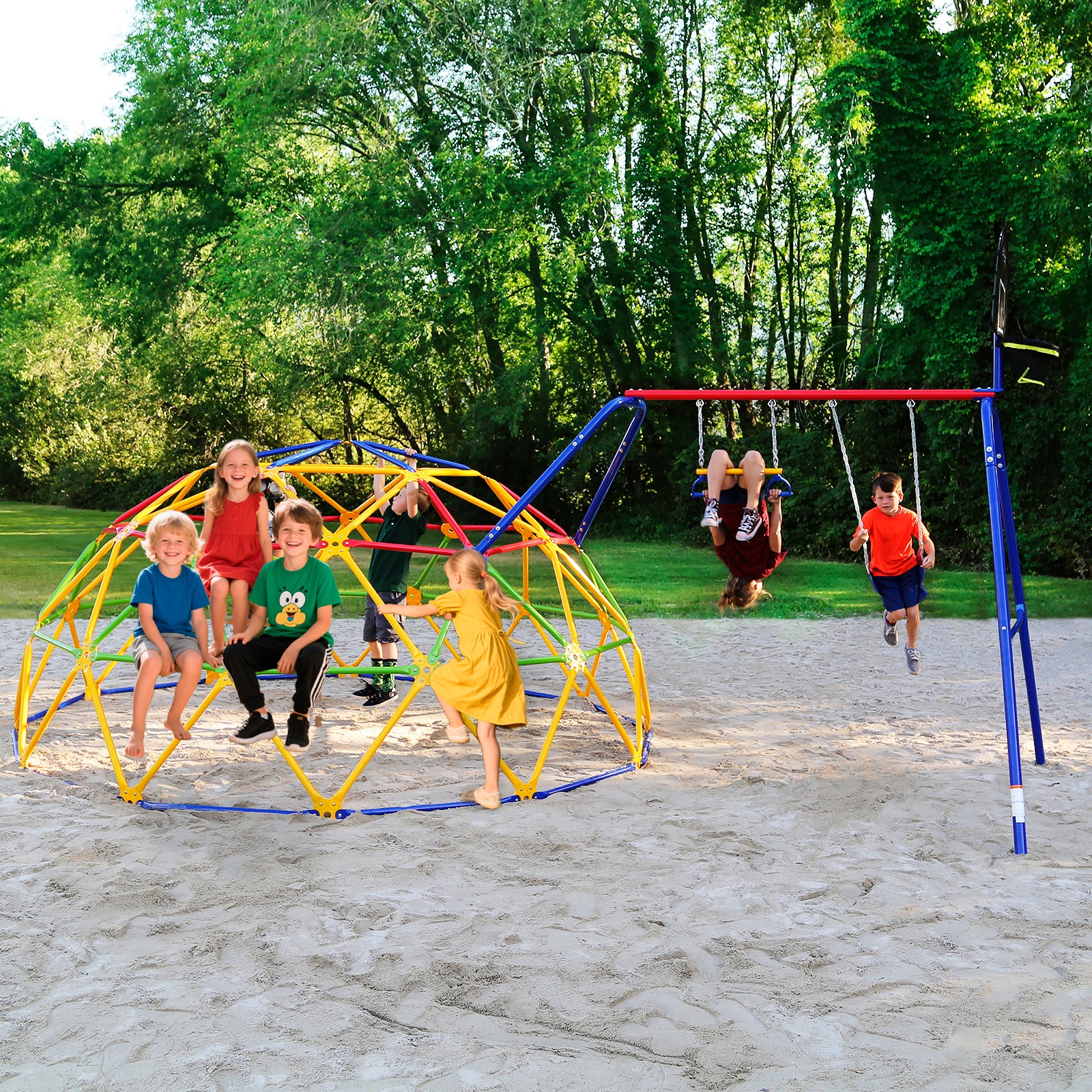 ActivPlay Geo Dome Climber with Swing Set - Image 13