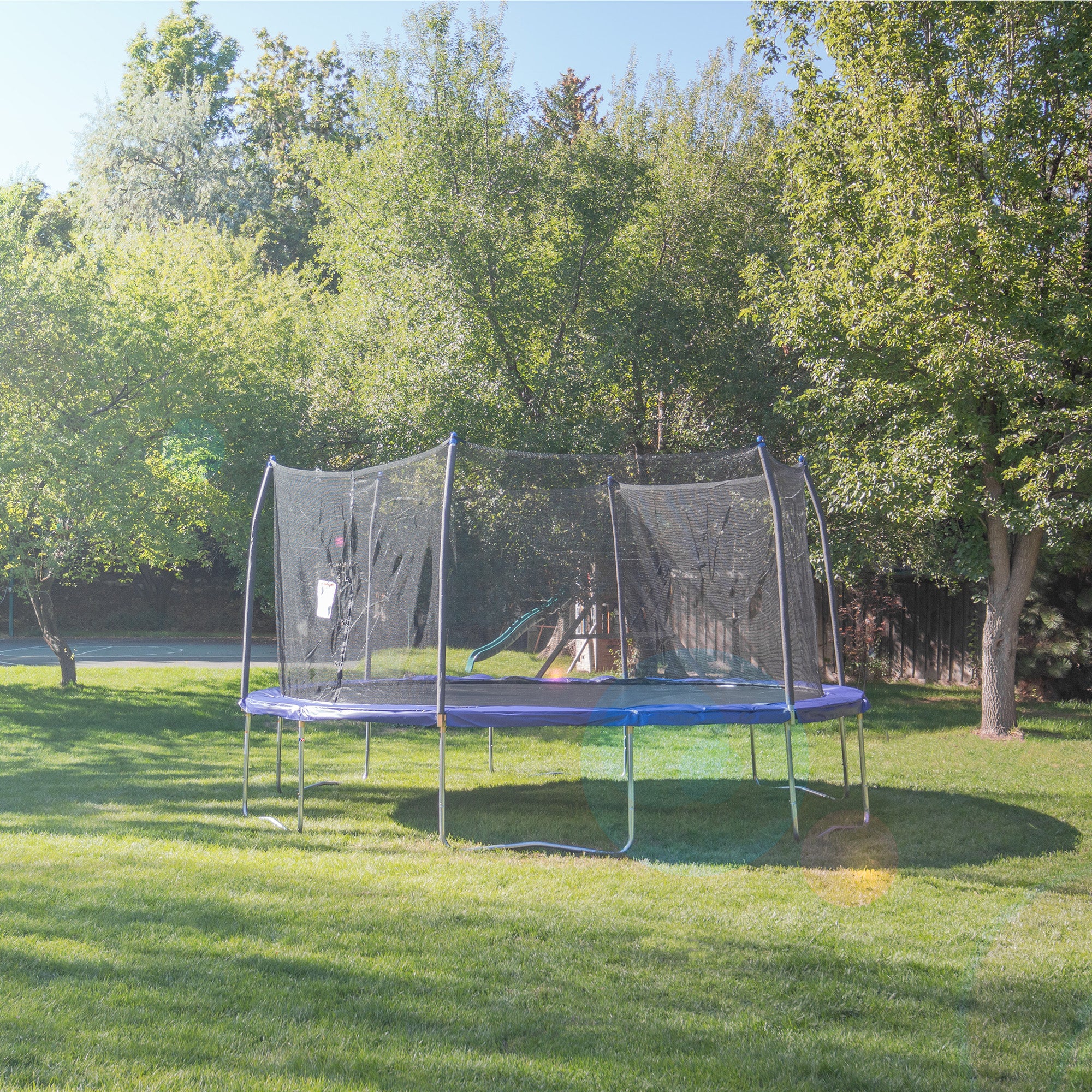 16' Round Outdoor Trampoline with Safety Enclosure - Made in USA - Image 5