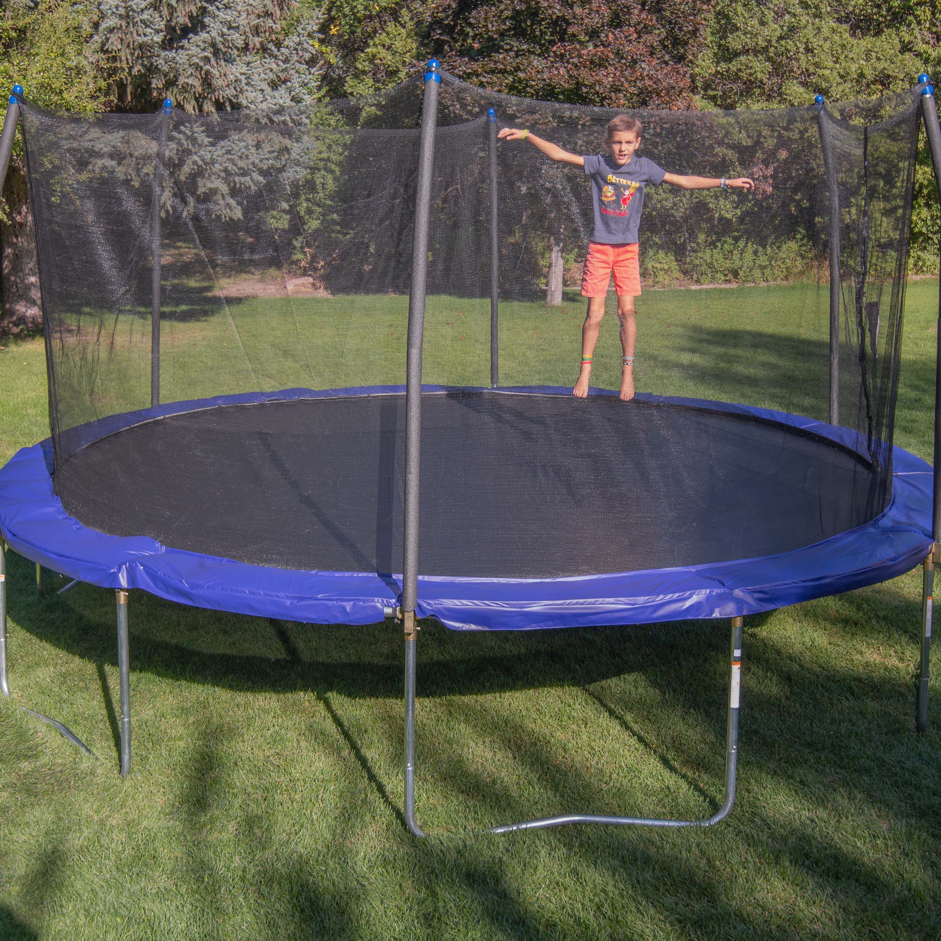 16' Round Outdoor Trampoline with Safety Enclosure - Made in USA - Image 6