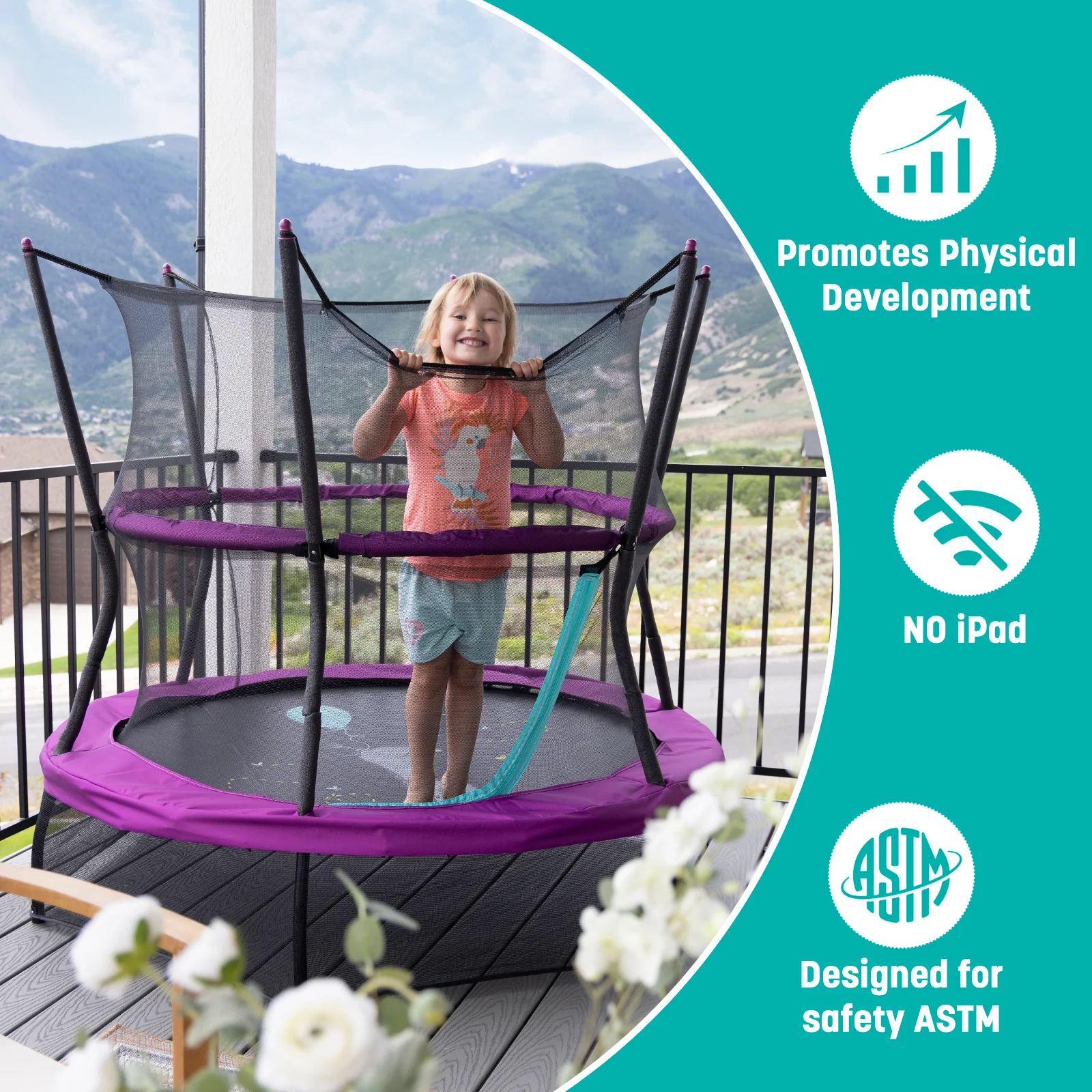 Skywalker Trampolines 60" Eeyore Mini Trampoline for Kids - Image 4