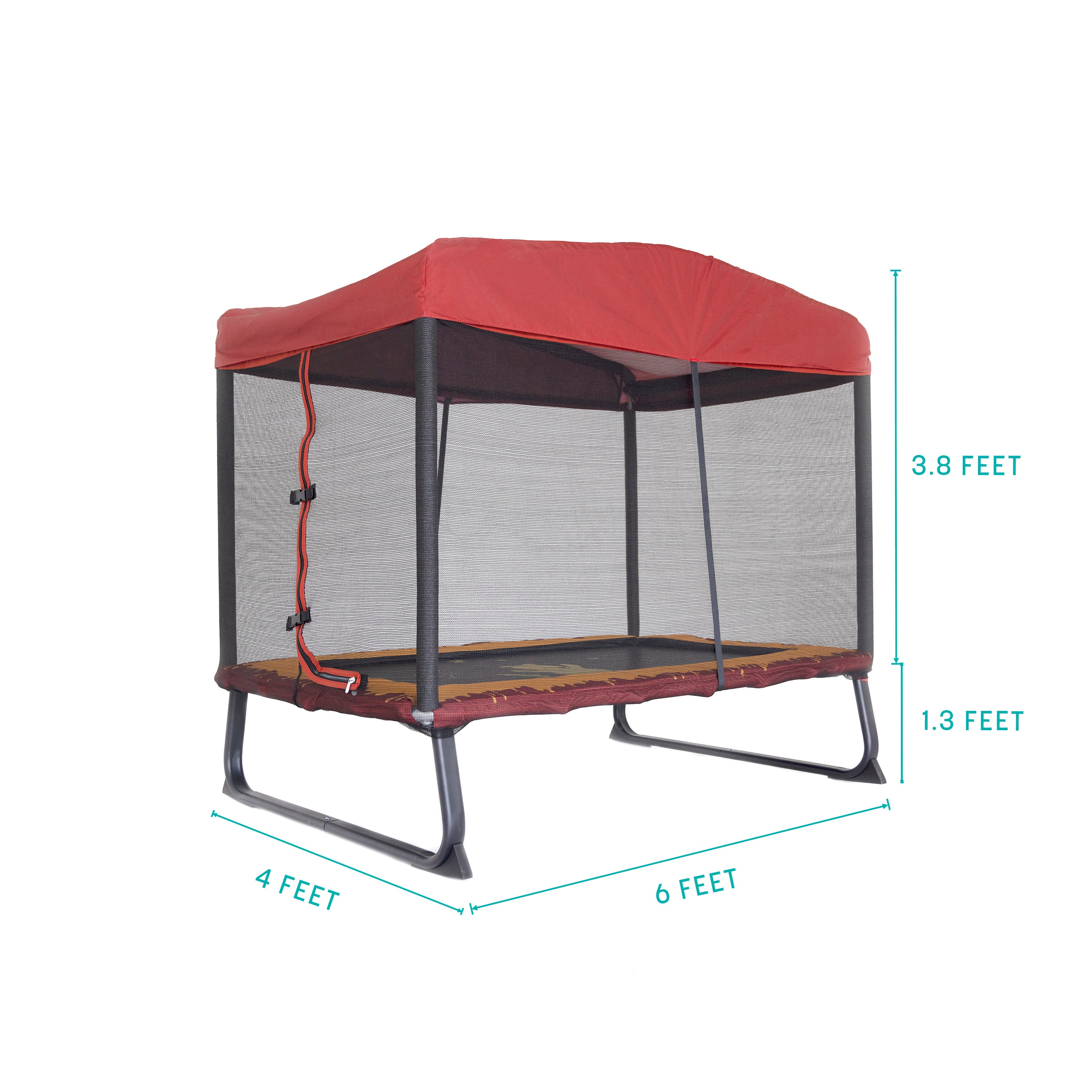 Skywalker Trampolines 6 x 4 Ft. Rectangle Winnie the Pooh Mini Trampoline for Kids - Image 5